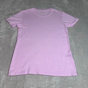 NWOT American Giant Womens Crewneck  Short Sleeve T-Shirt S Pink Made in USA